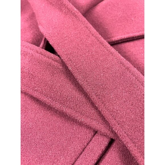 White House Black Market Sleeveless Wrap Coat Vest Shawl Collar Belted Size S/M - Picture 16 of 16